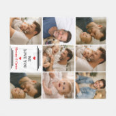 Happy Father’s Day Photo | Personalized Dad Eve フリースブランケット (正面(横))