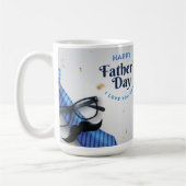 Happy Father’s Day – Tie, Mustache & Memories コーヒーマグカップ (左)