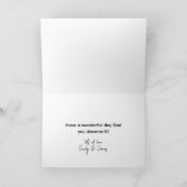 Happy Father’s Day to the Best サンキューカード (内部)