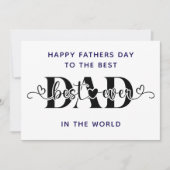 Happy Father’s Day to the Best  in the world 招待状 (正面)