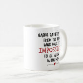 Happy Father's dayおもしろいギフトfrom the Kids コーヒーマグカップ (正面右)