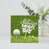Happy Father's DayがグリーンCに登録されたゴルフボール カード (スタンド正面)