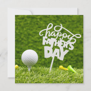 Happy Father's DayがグリーンCに登録されたゴルフボール カード