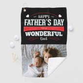 Happy Father's Dayのカスタム写真 ゴルフタオル (インサイチュ)