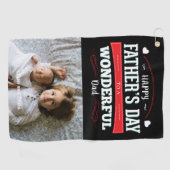 Happy Father's Dayのカスタム写真 ゴルフタオル (横)