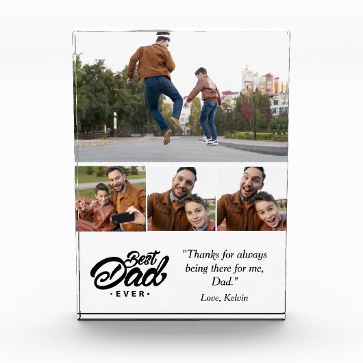 Happy Father's Dayのカスタム写真 フォトブロック (正面)