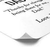 Happy Father's Dayのカスタム写真 ポスター (角)