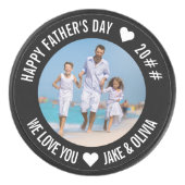Happy Father's Dayのカスタム年名と写真 アイスホッケーパック (正面)