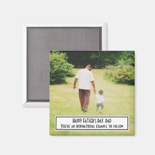 HAPPY FATHER'S DAYの例感動的の写真 マグネット (正面/裏面)