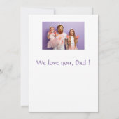 Happy Father's Dayの写パーソナライズされた真 サンキューカード (裏面)