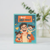 Happy Father's Dayはがき シーズンポストカード (スタンド正面)