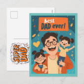 Happy Father's Dayはがき シーズンポストカード (正面/裏面)