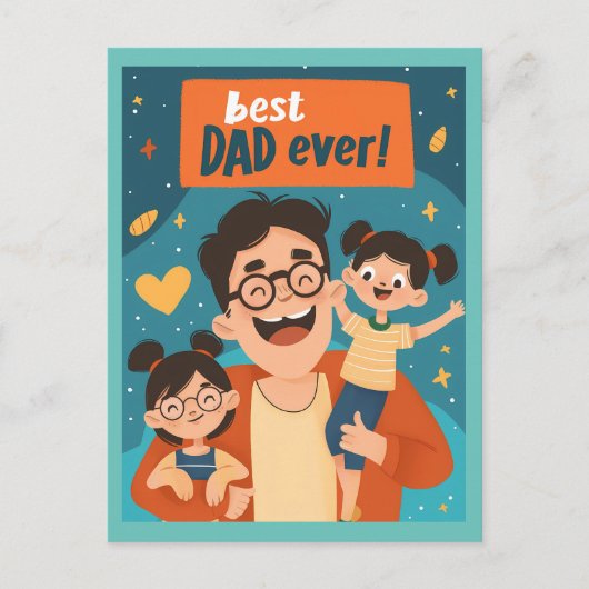 Happy Father's Dayはがき シーズンポストカード (正面)