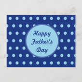 Happy Father's Dayはがき(Navy & Soft Blue) ポストカード (正面)