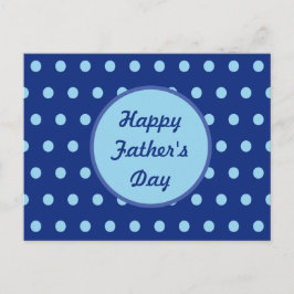 Happy Father's Dayはがき(Navy & Soft Blue) ポストカード