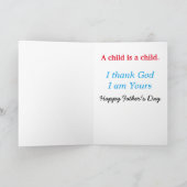 Happy Father's Dayカスタマイズ カード (内部)