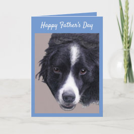 Happy Father's Dayカー縁どド(Collie) カード