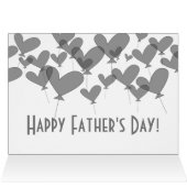 Happy Father's Dayグリーティングカードとハート (内部横(上))