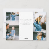 Happy Father's Dayシンプルエレガント写真 シーズンカード (裏面)