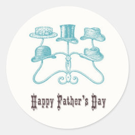 Happy Father's Dayスタンプ ラウンドシール