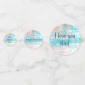 happy Father's Dayテーブル紙吹雪by dalDesignNZ コンフェッティ (正面)