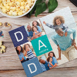 Happy Father's Dayパパ、家族の写真コラージュ ジグソーパズル<br><div class="desc">美祝しい家族の写真ジグパーソナライズされたソーパズルで父の日。このデザインは、複数の写真レイアウトを備えており、自分の写真を追加できる。「パパ」という言葉は青い四角の中に入れてカスタマイズ、箱の中に水を入れる。この家族ジグソーパズルで特別な家族のおもしろいを作る。父の日にぴったりの贈り物。</div>