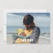 Happy Father's DayパパFull Photo Father's Day シーズンカード (正面)