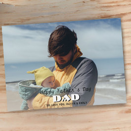 Happy Father's DayパパFull Photo Father's Day シーズンカード