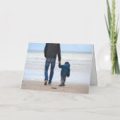 Happy Father's Dayフォトカスタムコラージカード サンキューカード (裏面)