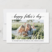 Happy Father's Dayフォトカード (正面)