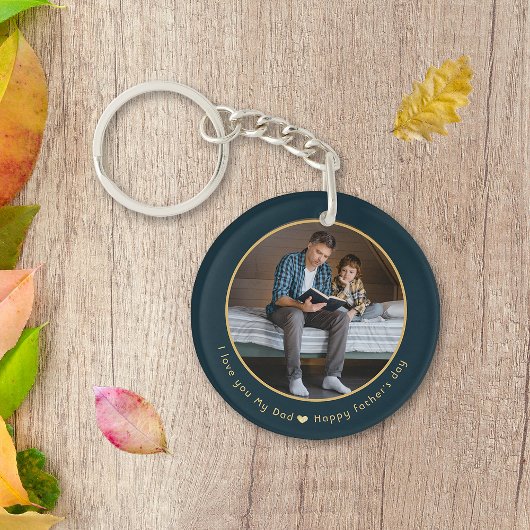 Happy Father's dayフォトキーチェーン キーホルダー