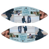 Happy Father's Dayフォトコラージュ名前をカスタムする アメリカンフットボール (パネル)