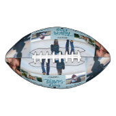 Happy Father's Dayフォトコラージュ名前をカスタムする アメリカンフットボール (正面)