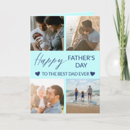 Happy Father's Dayフォトコラージュ最高のパパカード カード