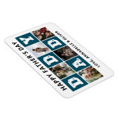 Happy Father's Dayフォトコラージュ マグネット (右側)