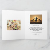 Happy Father's DayフォトコラージュBIG パーソナライズされた カード (内部)