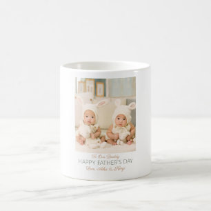 Happy Father's Dayフォトツイカスタムン コーヒーマグカップ