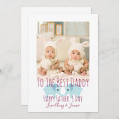 Happy Father's Dayフォトツイカスタムン シーズンカード (正面/裏面)