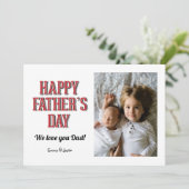 Happy Father's Dayフラットグリーティングカード カード (スタンド正面)