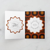 Happy Father's Dayフローラシールグリーティングカード カード (内部)