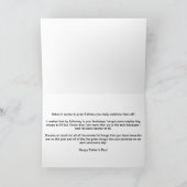 Happy Father's Dayブラックシューズ&タイ カード (内部)