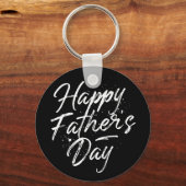 Happy Father's Dayボタンキーチェーン キーホルダー (正面)