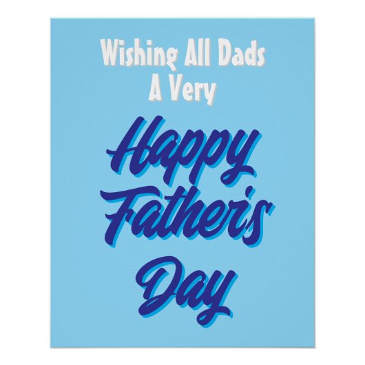 Happy Father's Dayポスター、大プリント ポスター (正面)