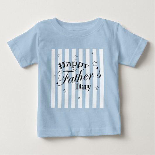 Happy Father's Dayメッセージ ベビーTシャツ (正面)