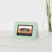 Happy Father's Dayレトロカセットテープ カード (正面)