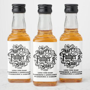 Happy Father's Dayヴィンテージ酒ラベルおもしろい リキュールボトルラベル