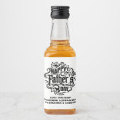 Happy Father's Dayヴィンテージ酒ラベルおもしろい リキュールボトルラベル (正面)