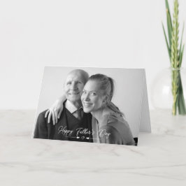 Happy Father's Day写真折り畳みカード サンキューカード