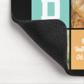 Happy Father's Day新しい父の家族の写真コラージュ マウスパッド (コーナー)