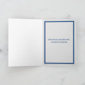 Happy Father's Day – かわいいおもしろい犬パパ – ペットの写真 サンキューカード (内部)